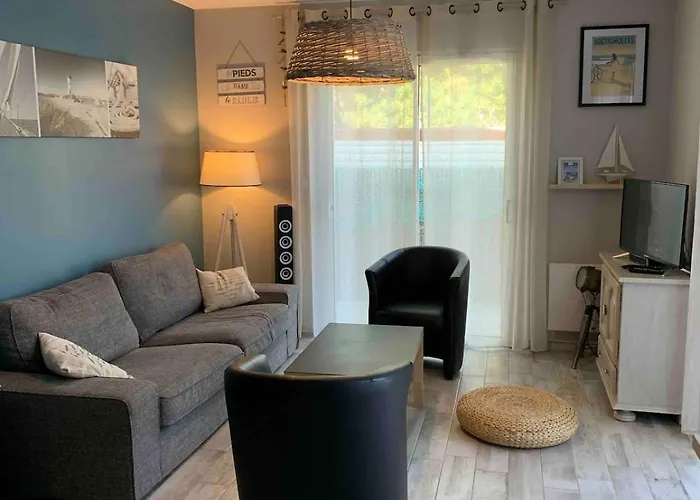 度假居 Maison Les Pieds Dans Le Sable 350m De La Velos 布雷蒂诺斯梅尔